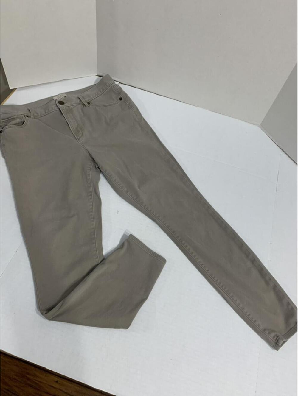 Loft Womans Size 12 Tan Cotton Blend Jeans Pants